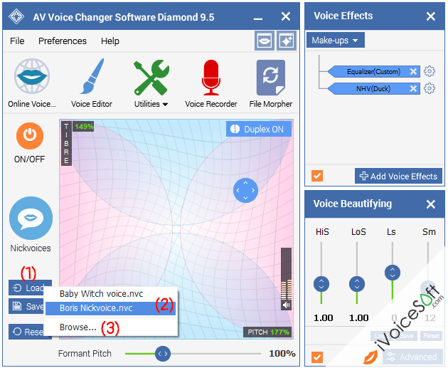 AV Voice Changer Software Diamond 8202 - Il