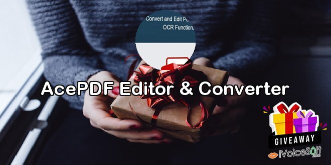 Giveaway: AcePDF Editor & Converter – Free Download