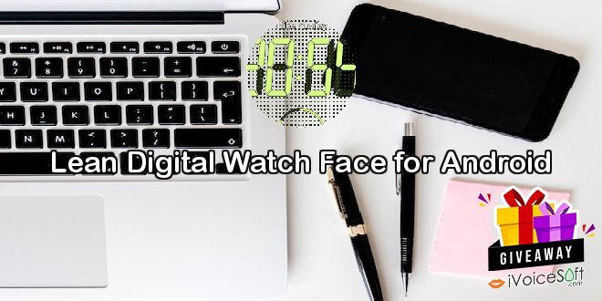 Giveaway: Lean Digital Watch Face for Android – Free Download