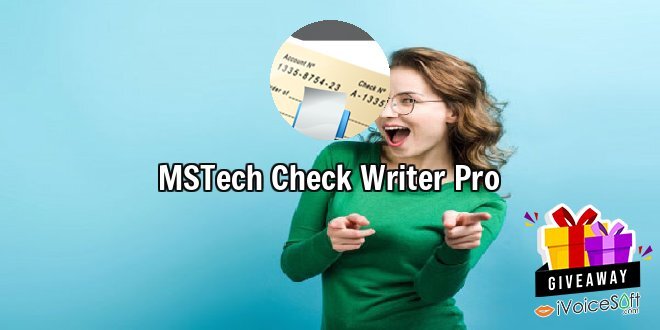 Giveaway: MSTech Check Writer Pro – Free Download