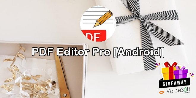 Giveaway: PDF Editor Pro [Android] – Free Download