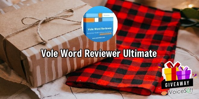 Giveaway: Vole Word Reviewer Ultimate – Free Download