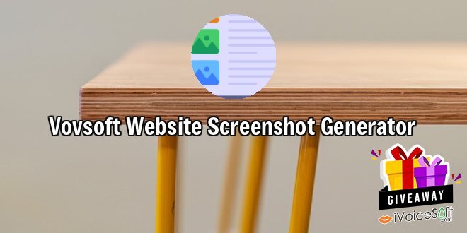 Giveaway: Vovsoft Website Screenshot Generator – Free Download