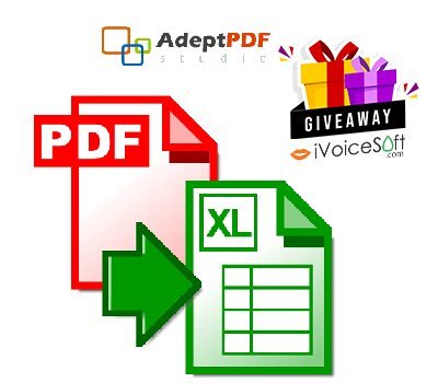 Giveaway: Adept PDF To Excel Converter