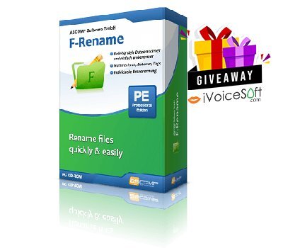 Giveaway: ASCOMP F-Rename Professional