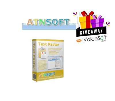 Giveaway: ATNSOFT Text Paster
