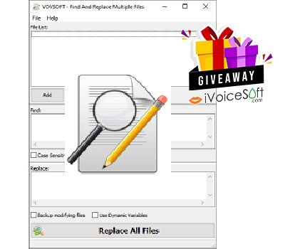 Vovsoft Find And Replace Multiple Files Giveaway