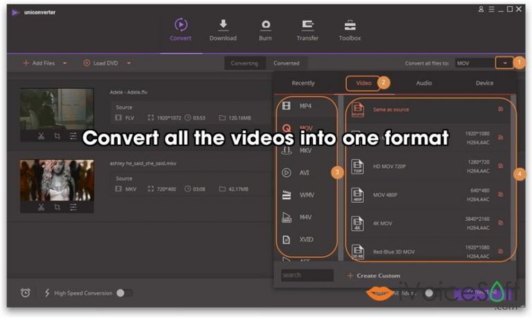 Convert Videos to Any Format with UniConverter